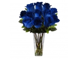 Out of the Blue - 12 Stems Vase